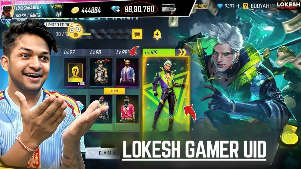 lokesh gamer uid
